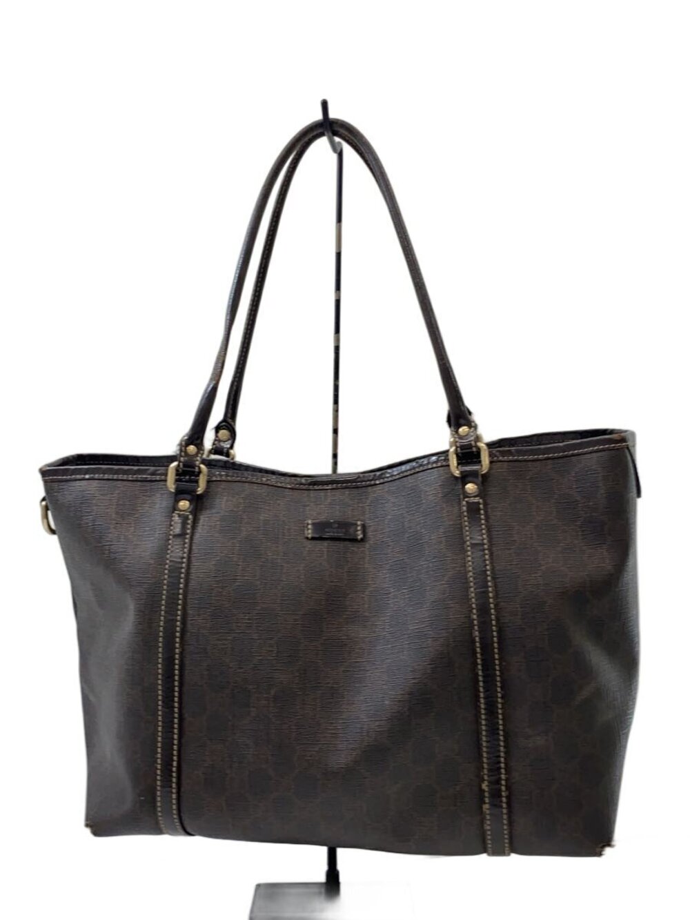 Gucci Tote Bag Over Leather Brown